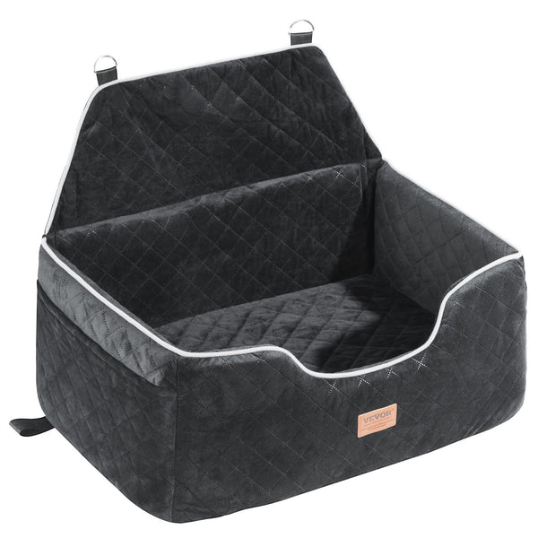 Dog Car Seat Booster Storage Pocket Pet Clip-On – Black