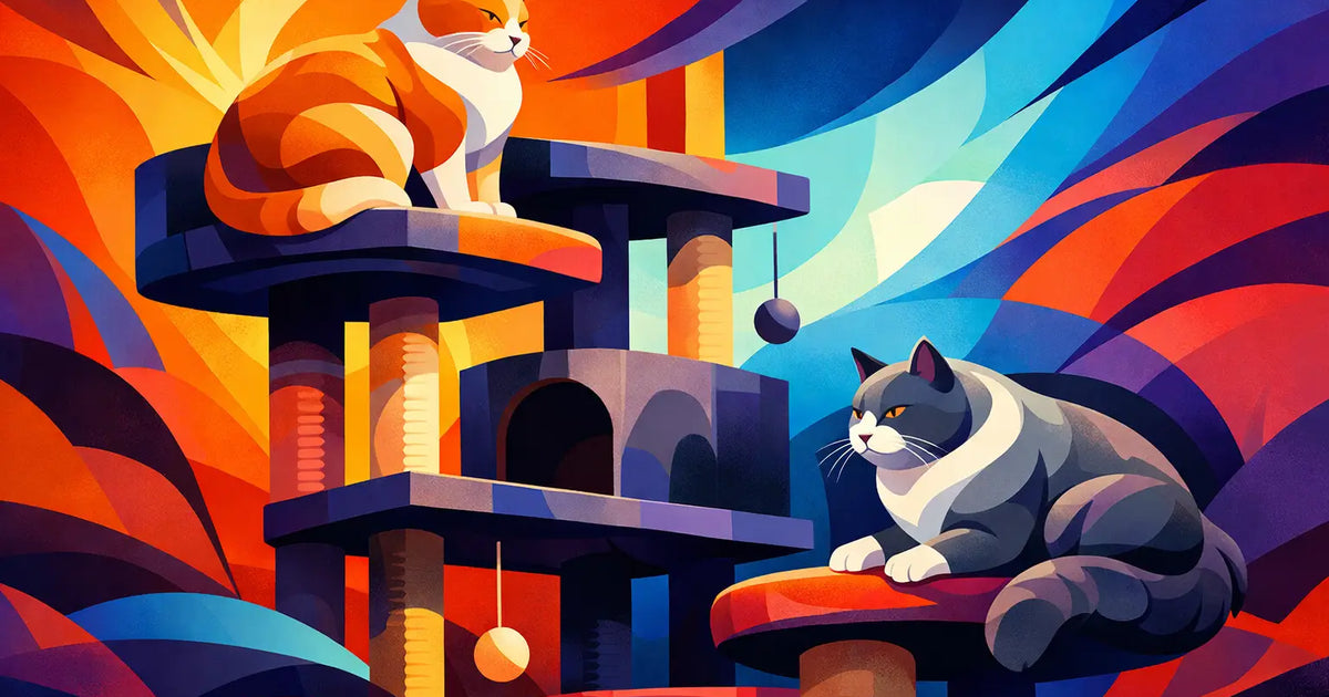 Cat Tree for Large Cats Built to Hold Up