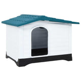 Dog House Blue 35.6"x26.8"x26" Polypropylene