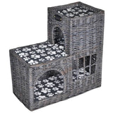 Cat House Grey Willow Polyester Medium Lightweight Tree