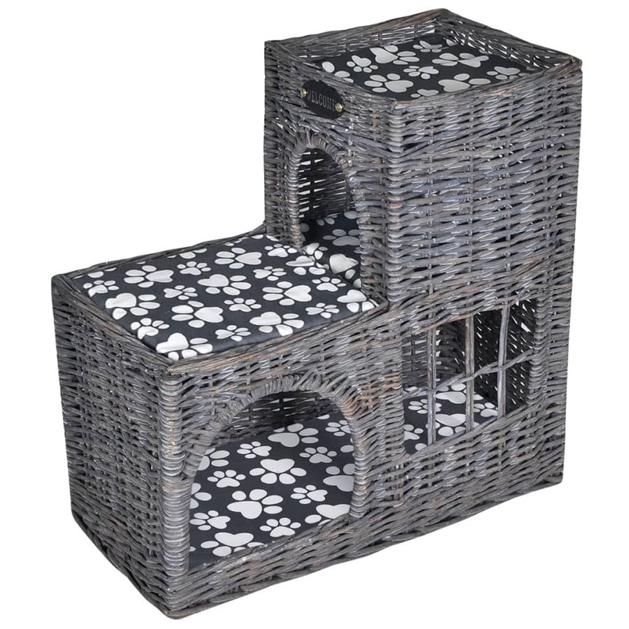 Cat House Grey Willow Polyester Medium Lightweight Tree