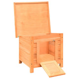 Cat House Brown and Green Solid Pine/Fir Wood