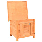 Cat House Brown and Green Solid Pine/Fir Wood
