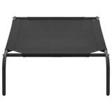 Elevated Dog Bed Black S Textilene