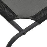 Elevated Dog Bed Black S Textilene