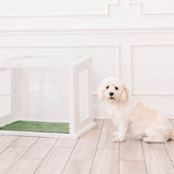 City Loo Chic Dog or Cat Potty - Premium Potty Solution for Indoor & Outdoor Use (White)