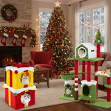 Cat Furniture Set with 58 Inch Tall Cat Tree Tower and 2 Gift