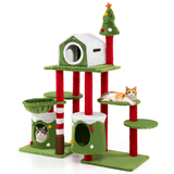Cat Furniture Set with 58 Inch Tall Cat Tree Tower and 2 Gift
