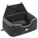 Dog Car Seat Booster Storage Pocket Pet Clip-On – Black
