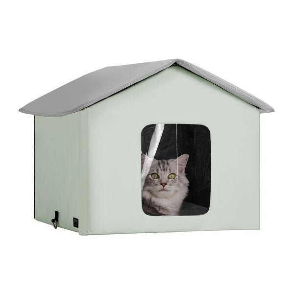 Heated Cat House, Outdoor Kitty Shelter