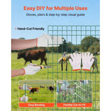 Farm Fence, 39 x 984 in, 2 x 4 in Mesh 2.1mm Galvanized Steel Wire