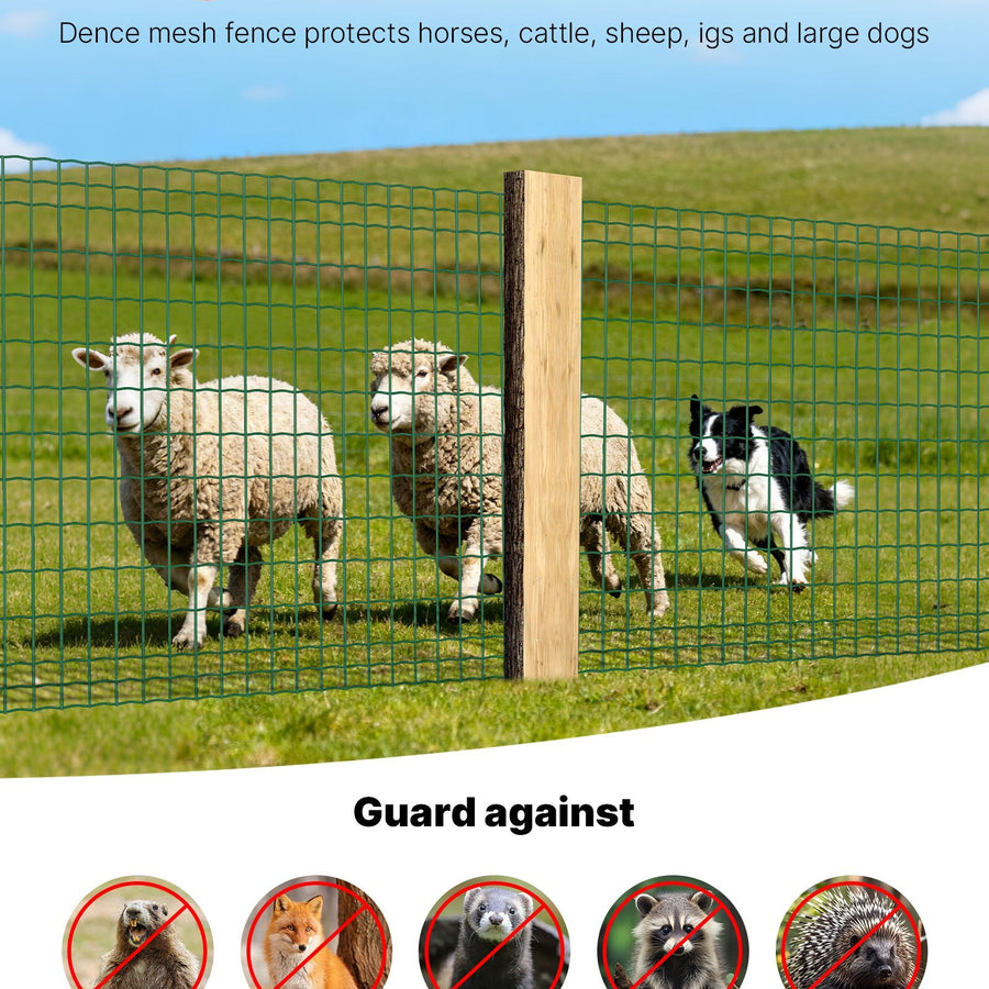 Farm Fence, 39 x 984 in, 2 x 4 in Mesh 2.1mm Galvanized Steel Wire
