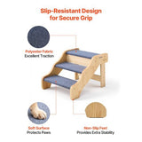Wood Pet Stairs 3-Step Dog High Beds Sofa