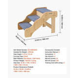 Wood Pet Stairs 3-Step Dog High Beds Sofa