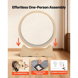 Cat Exercise Wheel, 48 in Wooden Cat Running Wheel for Indoor Cats up to 28 lbs, Cats Treadmill with Carpeted Runway & Locking Mechanism, Quiet Roller Kitten Sport Toys for Pets Fitness & Health