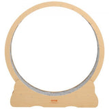 Cat Exercise Wheel, 48 in Wooden Cat Running Wheel for Indoor Cats up to 28 lbs, Cats Treadmill with Carpeted Runway & Locking Mechanism, Quiet Roller Kitten Sport Toys for Pets Fitness & Health