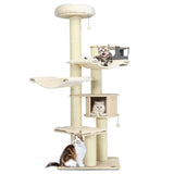 77.5-Inch Cat Tree Condo Multi-Level Kitten Activity Tower