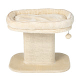 Modern Cat Tree Tower with Plush Perch and Sisal Scratching Plate
