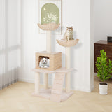 48 Inch Cattail Cat Tower with Sisal Scratching Posts Perch