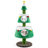 Christmas Cat Tree for Indoor Cats Cute Holiday Cat Tower