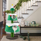 Christmas Cat Tree for Indoor Cats Cute Holiday Cat Tower