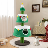 Christmas Cat Tree for Indoor Cats Cute Holiday Cat Tower
