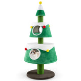 Christmas Cat Tree for Indoor Cats Cute Holiday Cat Tower