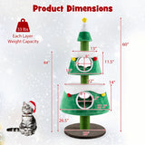 Christmas Cat Tree for Indoor Cats Cute Holiday Cat Tower