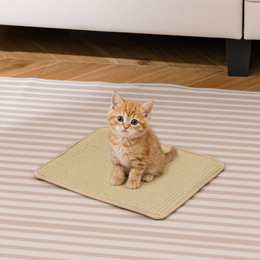 16 x 12 Inch 6-Piece Cat Scratcher Mat Set - Size: 12 inches