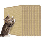 16 x 12 Inch 6-Piece Cat Scratcher Mat Set - Size: 12 inches
