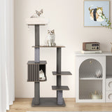 Multi-Level Cat Tree for Indoor Cat 59.5 Inch Tall Cat Tower