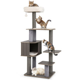 Multi-Level Cat Tree for Indoor Cat 59.5 Inch Tall Cat Tower