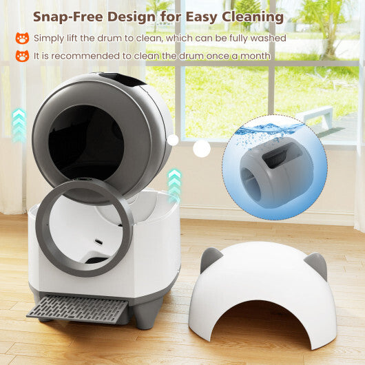 Self-Cleaning Litter Box for Multi-Cat & Senior Cats Home