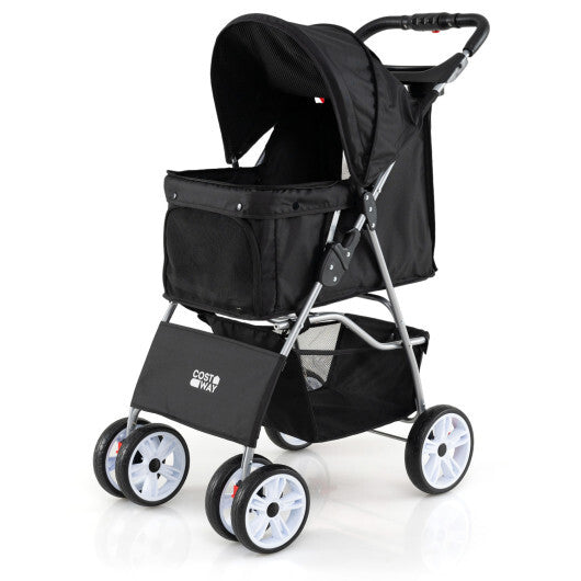 4 Wheel Pet Stroller for Small Dogs Cats