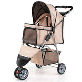 3 Wheel Pet Stroller for Small Dogs Cats