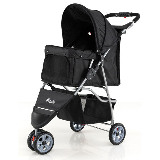 3 Wheel Pet Stroller for Small Dogs Cats