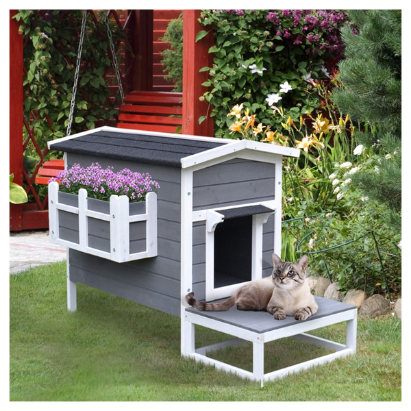 Wooden Cat House