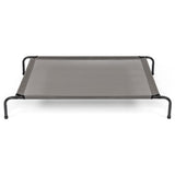 Gray Dog Bed with Natural Frame