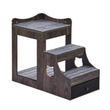 Pet Bunk Bed with Removable Stairs Dog/Cat Window Perch