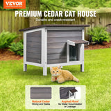 Outdoor Wooden Cat House – Foam Insulated, Medium